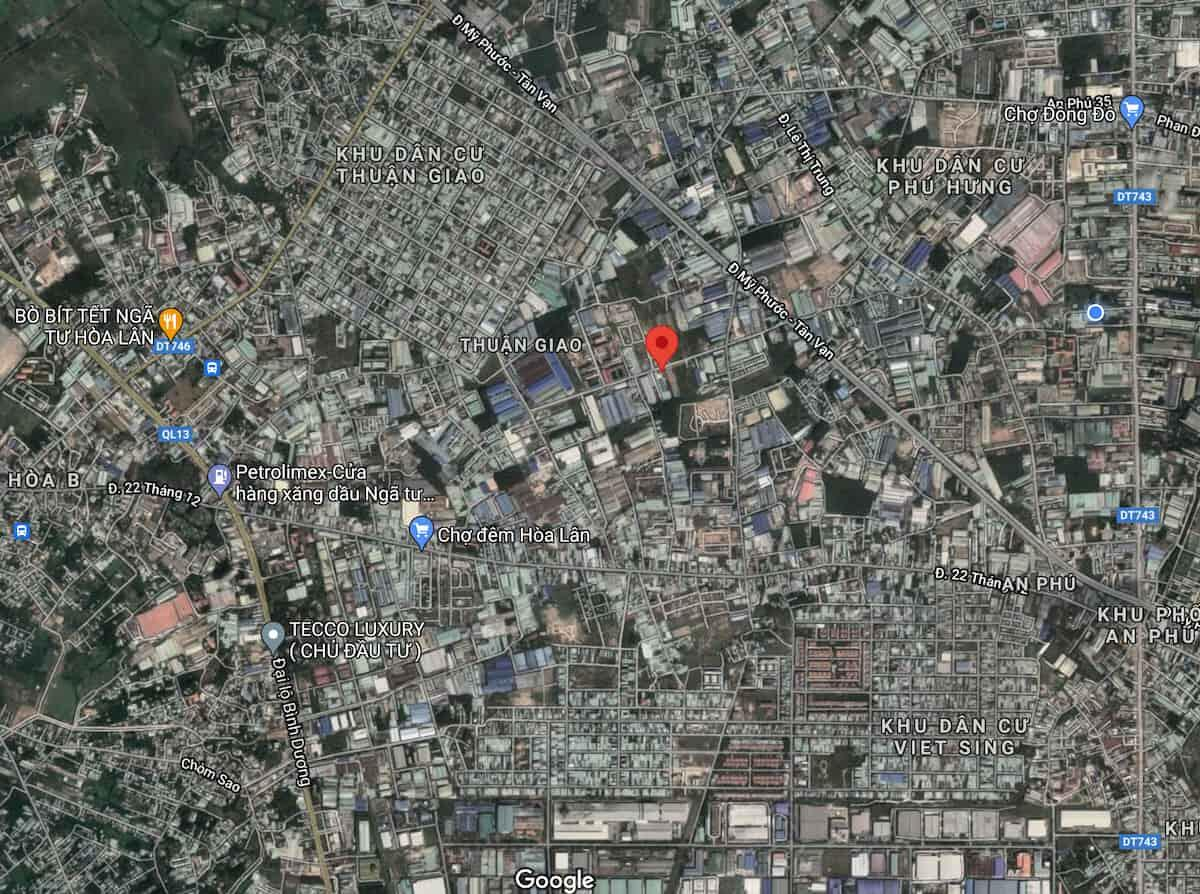 Ben Hill Thuận An Bình Dương 3 Vị trí Ben Hill Thuận An Bình Dương