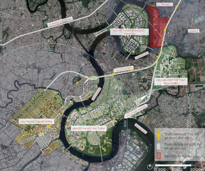 Vị trí Saigon Quays Thủ Đức