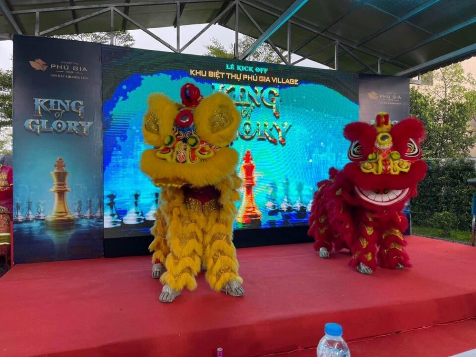 KHU BIỆT THỰ PHÚ GIA TÂN AN Q7 10 Lễ kick off biệt thự Phú Gia Q7