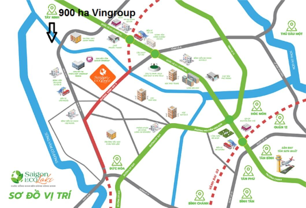 Vị trí khu đô thị Vinhomes Long An