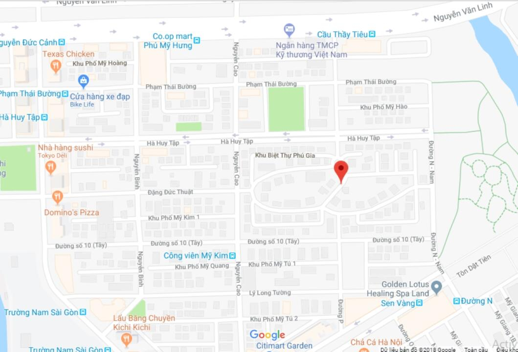 KHU BIỆT THỰ PHÚ GIA TÂN AN Q7 6 Vị trí biệt thự đơn lập Phú Gia Village