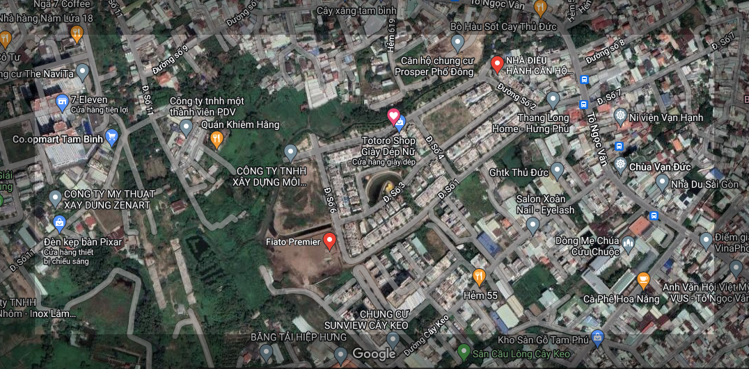 Vị trí căn hộ Fiato Thủ Đức