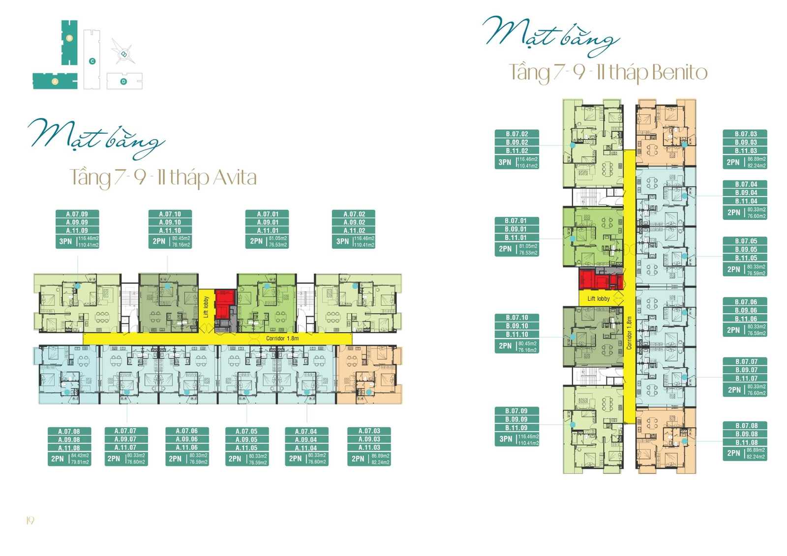 Tầng 7-9-11 A,B