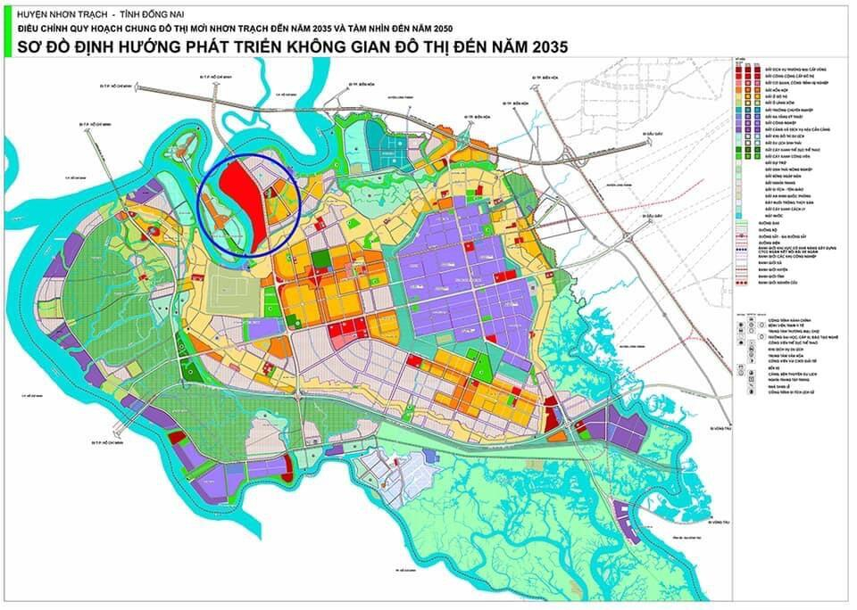 Mặt bằng Khu đô thị Long Tân Nhơn Trạch