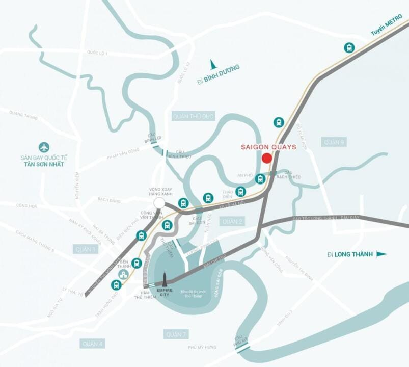 Vị trí Saigon Quays Thủ Đức