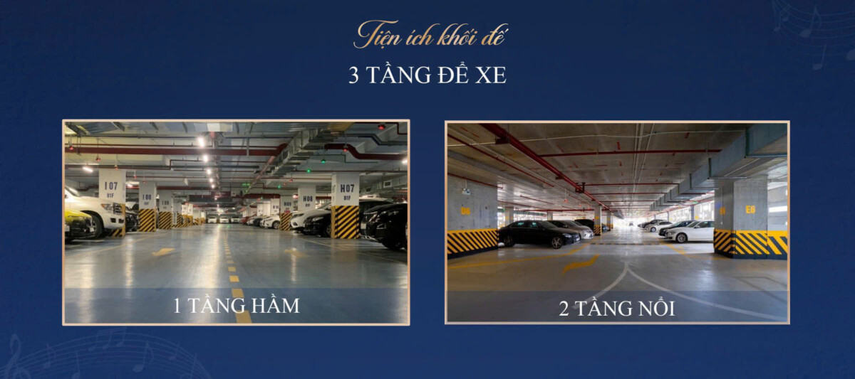 SymLife Thuận An 64 3 Tầng Để Xe tại Căn Hộ Symlife