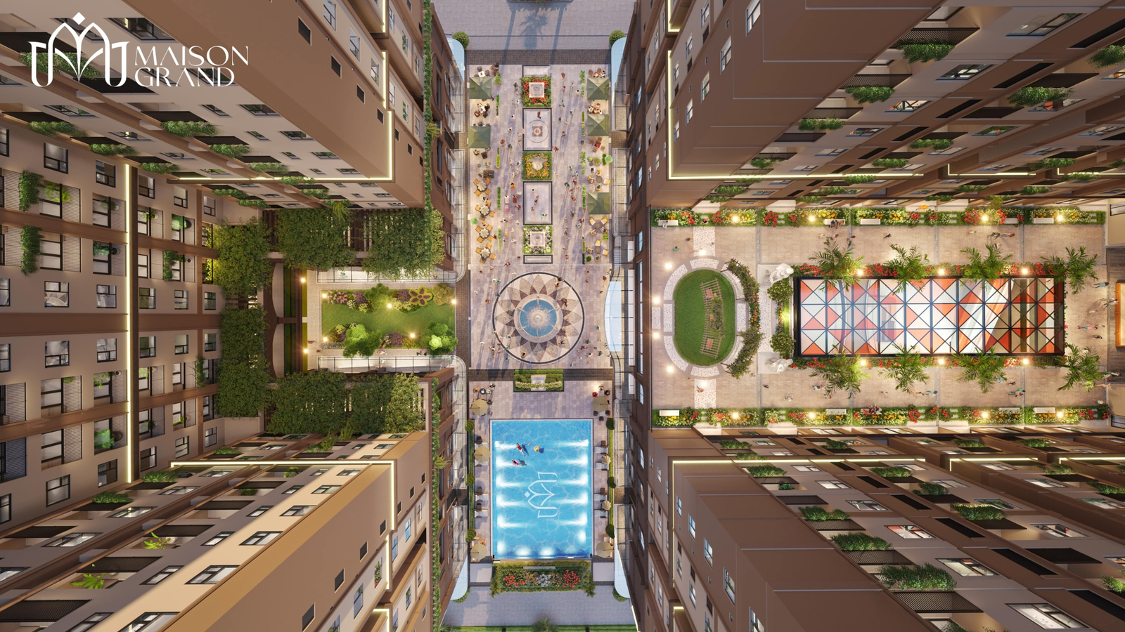 Tổng thể tiện ích tại Maison Grand