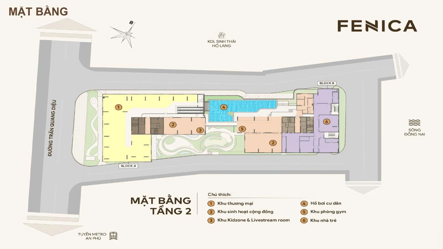 Fenica 26 Mặt bằng tầng 2 dự án Fenica dĩ an