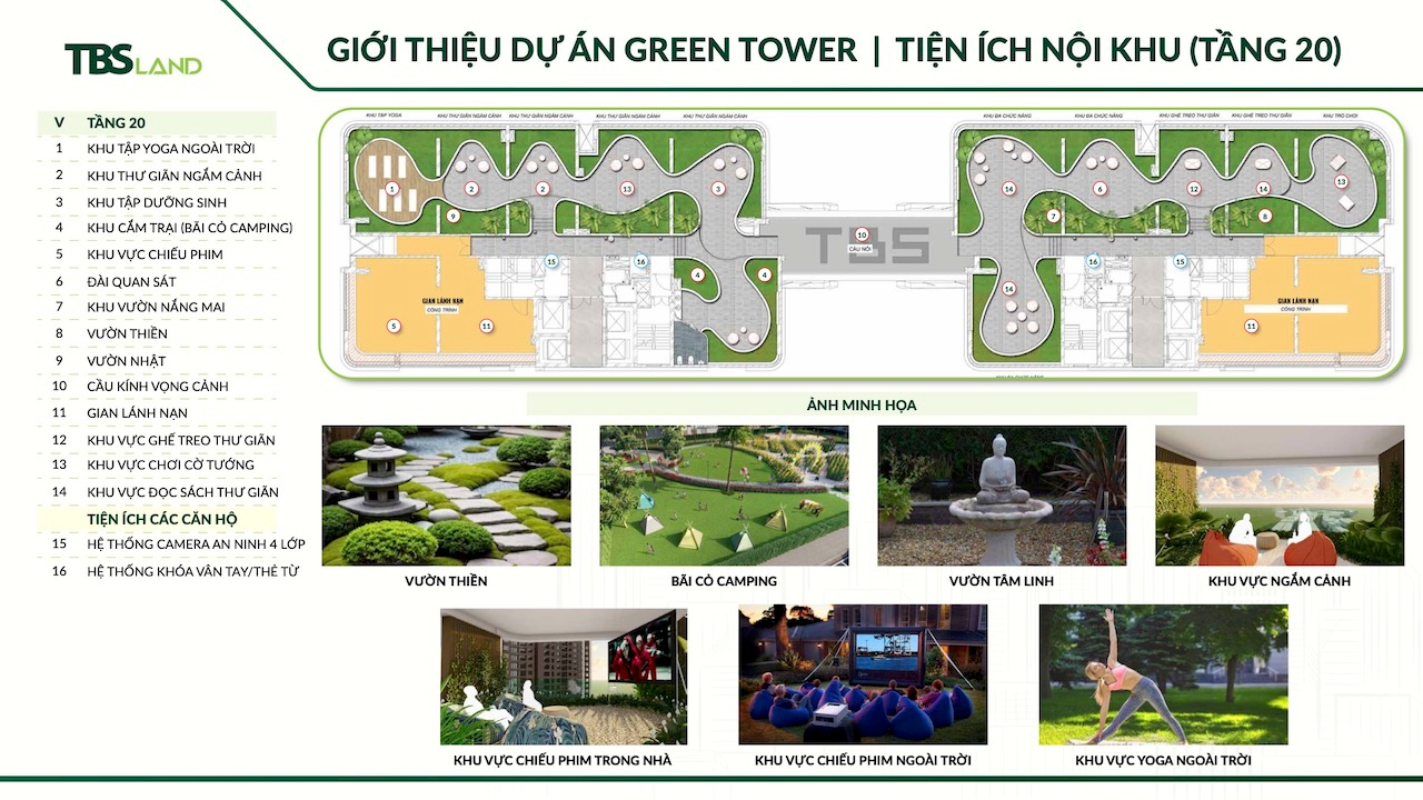 Green Skyline 36 Tiện ích Nội Khu Green Skyline Tầng 20