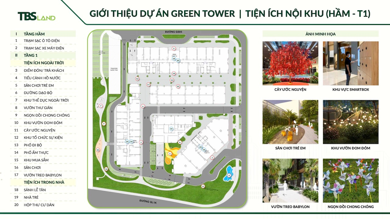 Green Skyline 33 Tiện ích nội khu Tầng Hầm Green Skyline