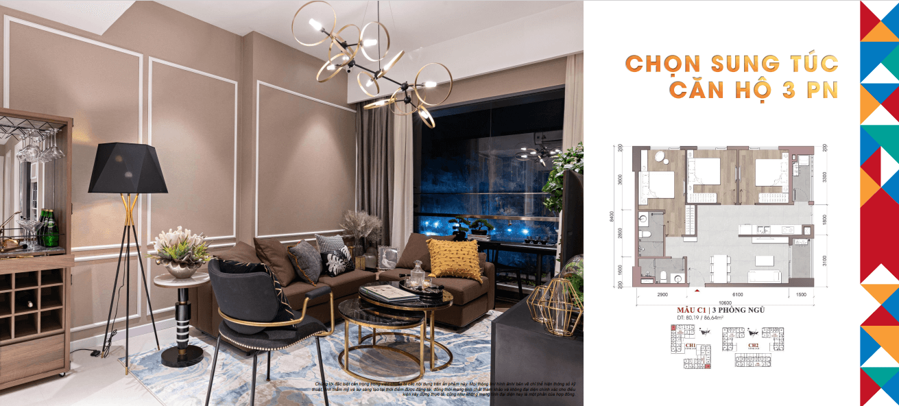 Luvista Quy Nhơn 20 thiet ke 3pn can ho