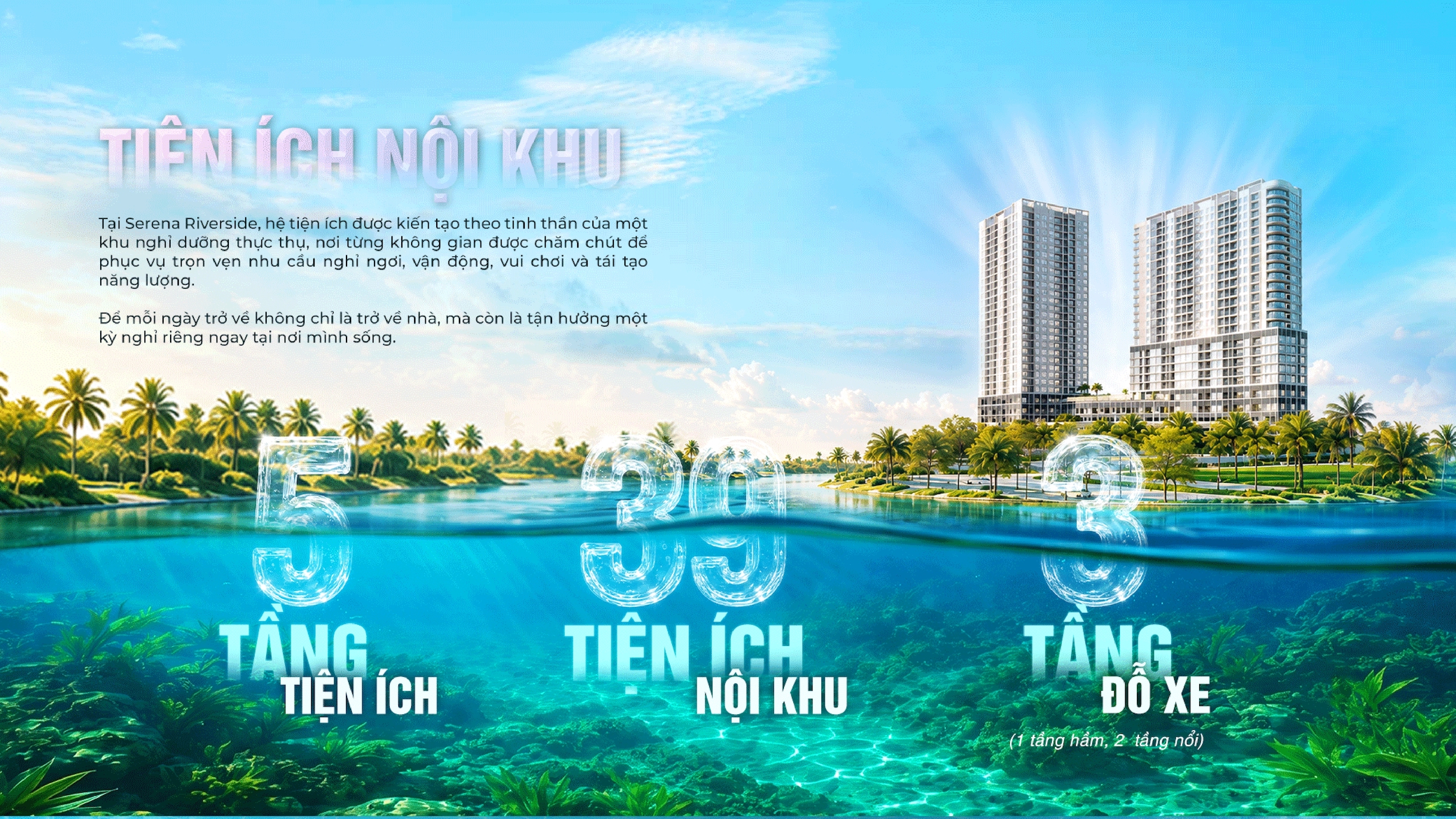 SERENA RIVERSIDE 28 Tiện ích Serena Riverside