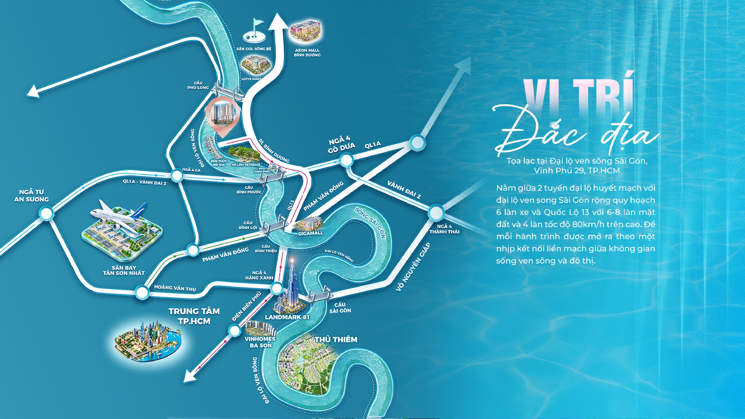 SERENA RIVERSIDE 25 Vị trí Serena Riverside