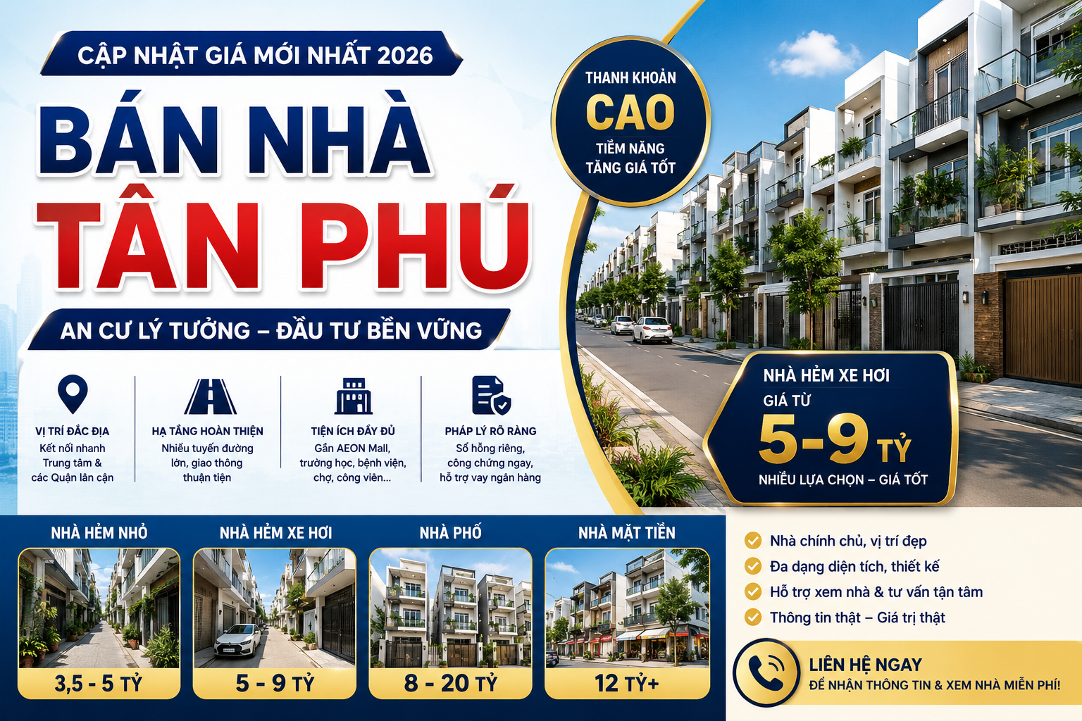 Bán Nhà Tân Phú – Cập Nhật Giá Nhà Mới Nhất 2026 2 Bán Nhà Tân Phú – Cập Nhật Giá Nhà Mới Nhất 2026